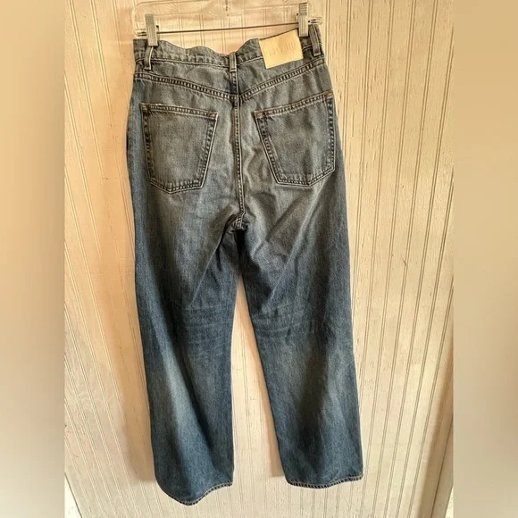 GRLFRND Light Blue High-Rise Wide-Leg Jeans - Picture 7 of 10